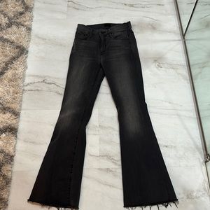 Mother Black Jeans. The Weekender Fray size 25